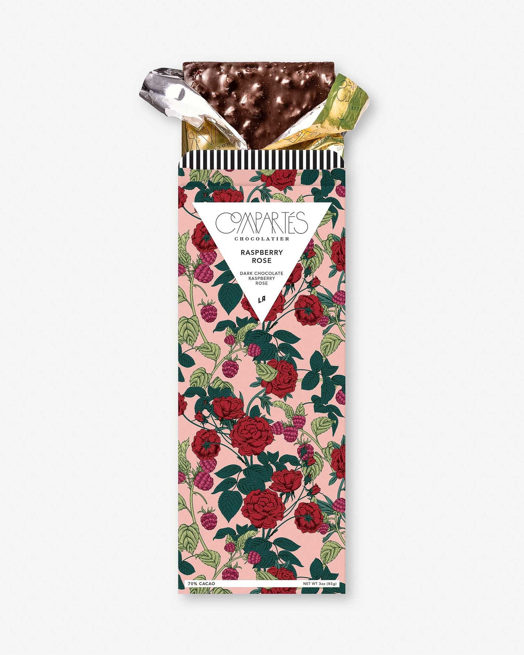 Raspberry Rose Chocolate Bar